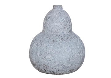 Essa Vase White Bubble glaze