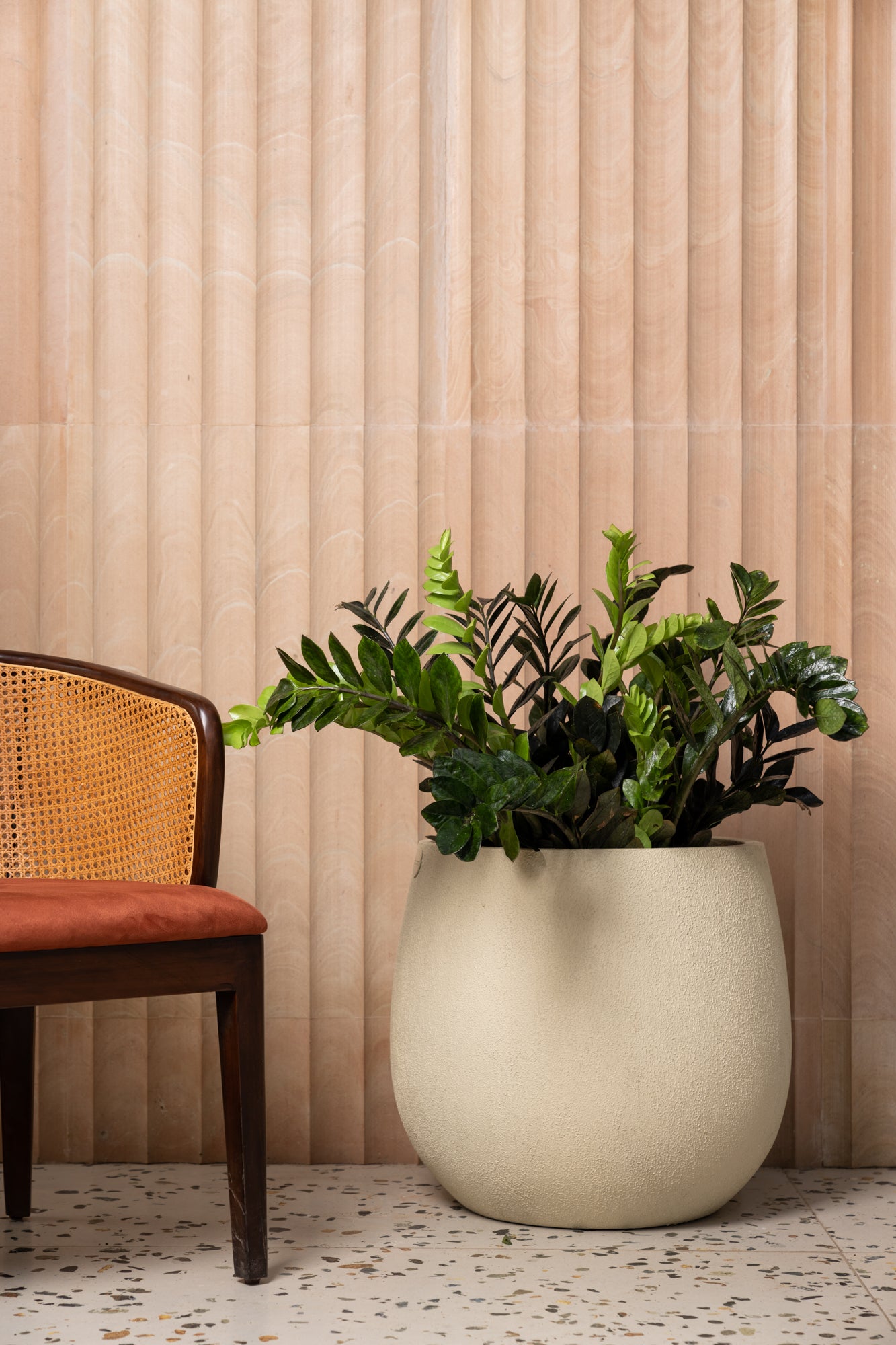 The Dewdrop FRP Planter is light weight and is available in an array of colours.  This planter pot can be placed in your balcony or indoors at home.