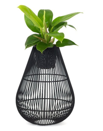 The Giza Black Metal Planter