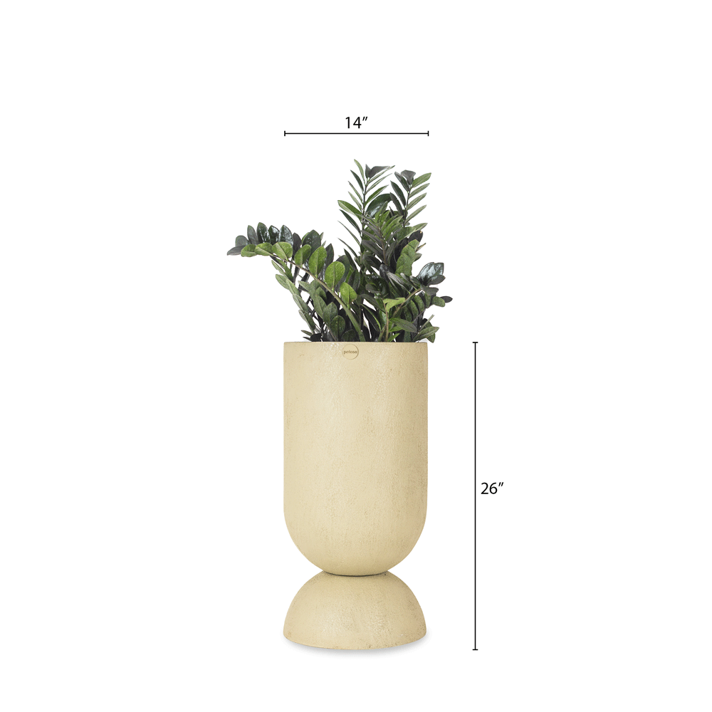 modern fiberglass planters that work well indoors and outdoors. Circular large FRP Planters that are modern and minimal