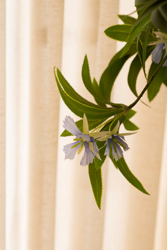 Faux Dendrobium Tree with Blue Flowers