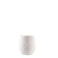 Dewdrop (S) Coral Finish - White Planter by Studio Palasa with the unique texture provides a rustic appeal to its overall appearance. This planter pot can be placed indoors and outdoors.