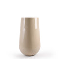 The Beige Rony FRP large planter pot by Studio Palasa is an ideal fit for classic and contemporary residences, balcony's and gardens. This beige large round indoor planter pot has been designed to be tall and sleek with a glossy finish, making it the perfect addition to your indoor homes.