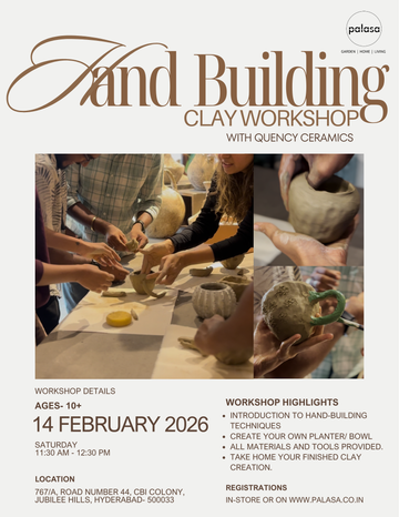 Valentines Day Hand Building Workshop- Hyderabad