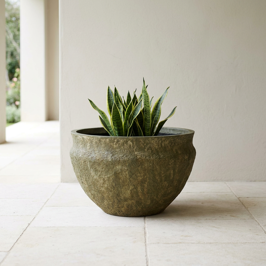 Single Mahi Wide planter on a veranda