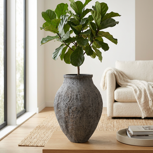 Stone Grey planter living-room styling