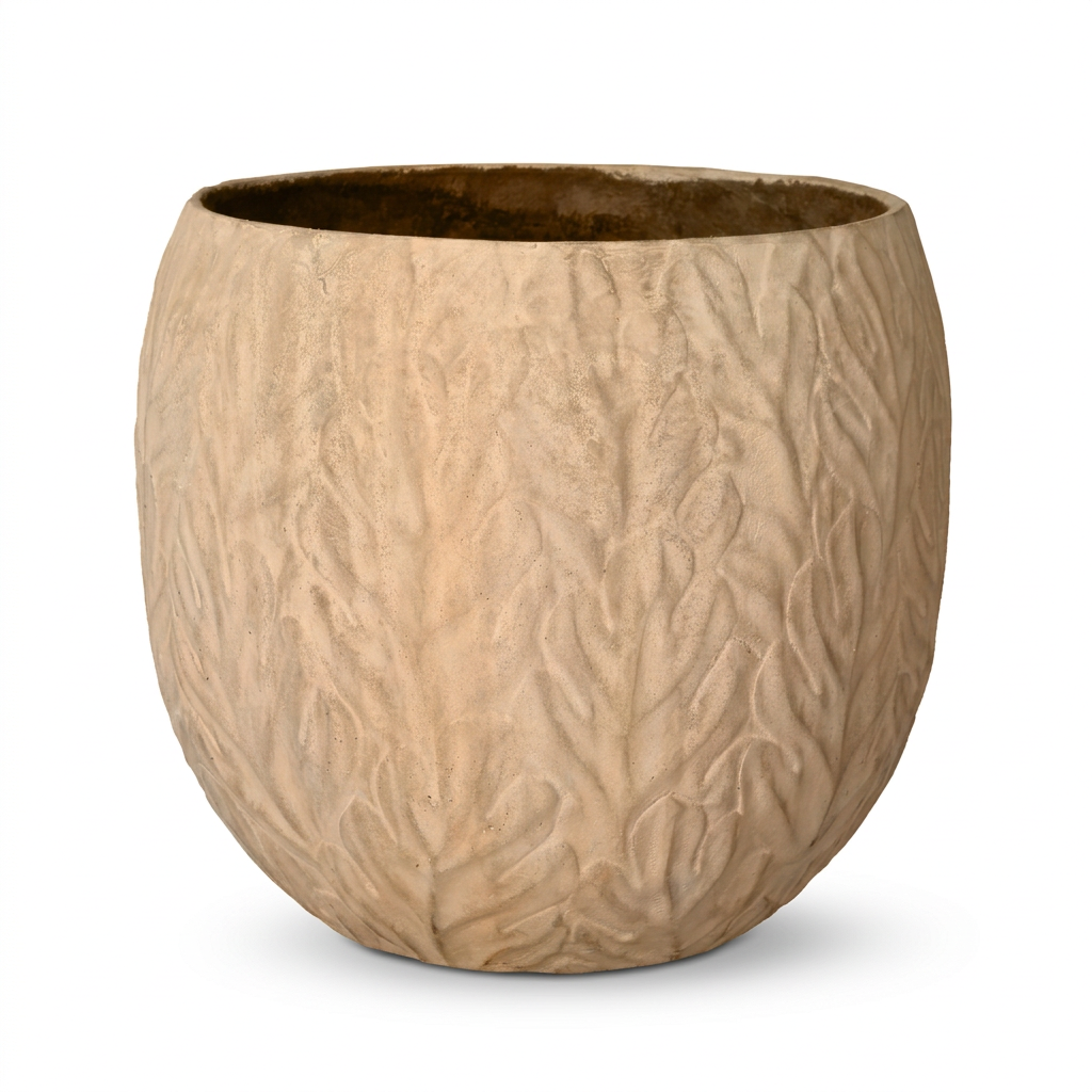 Tisha planter front view on white background