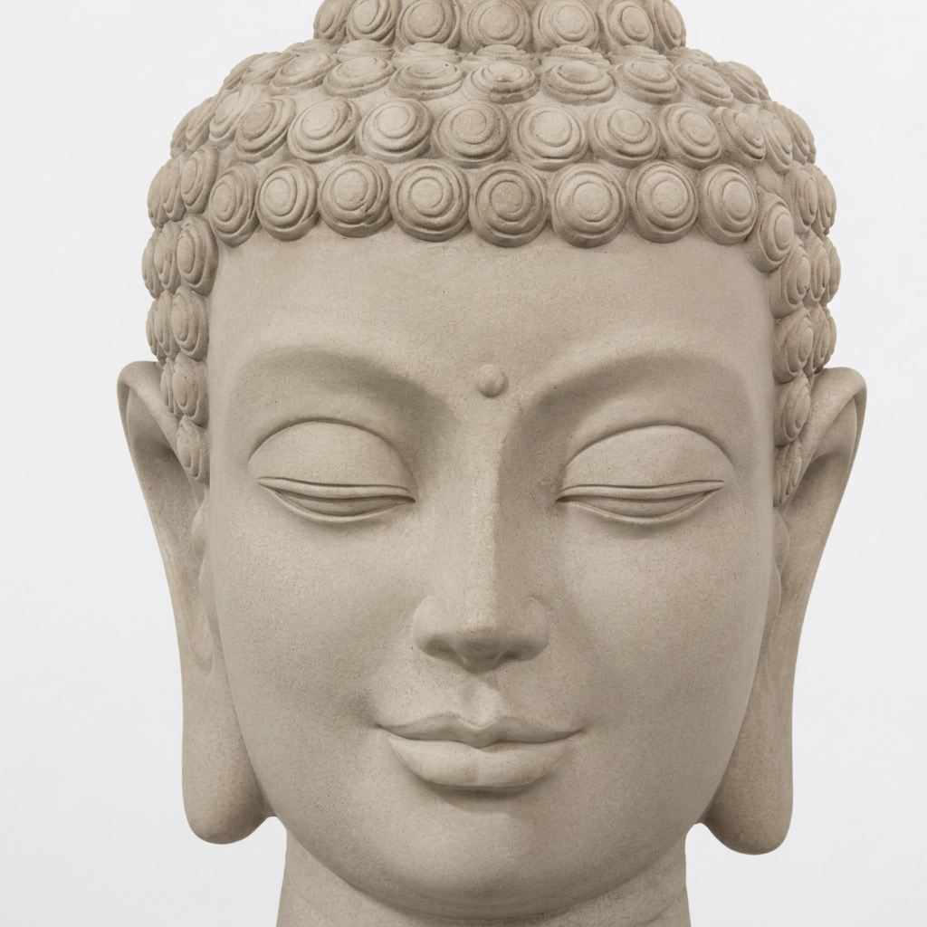 Zen Buddha FRP Sculpture, texture and fine details