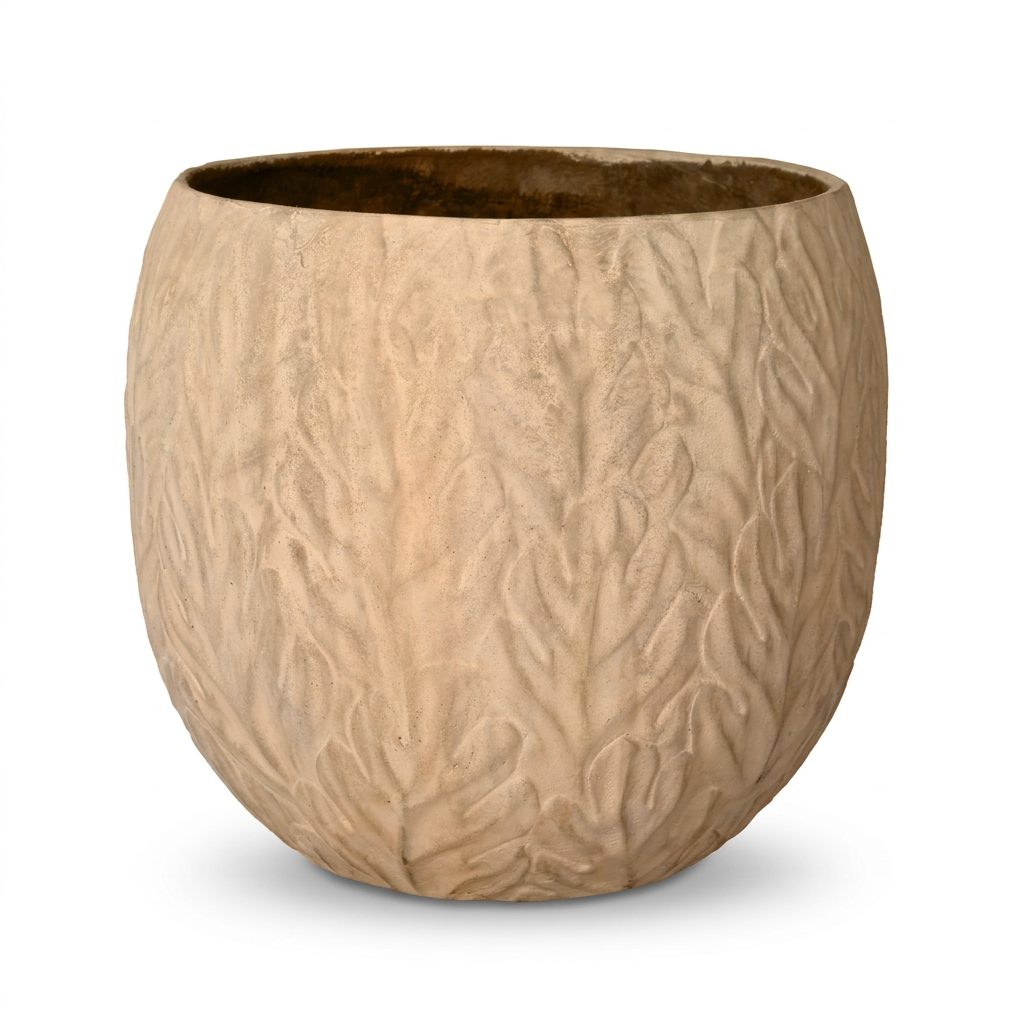 Tisha planter angled view on white background
